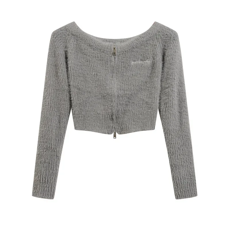 Tangshu модный 2024 осенний новый укороченный с открытыми плечами уникальный дизайн