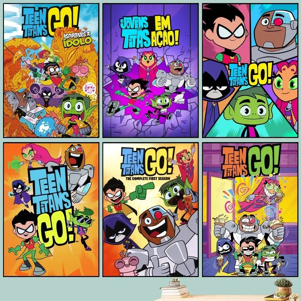 Мультяшный стиль дневной плакат сделай сам винтажный кинопостер настенная