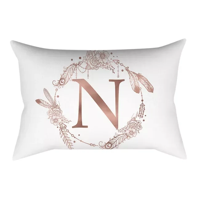 

Englisch Alphabet Letter Printed pillowcases Room Decor Accessories Cushion Case Kawaii Home Decor Car Pillow Cover