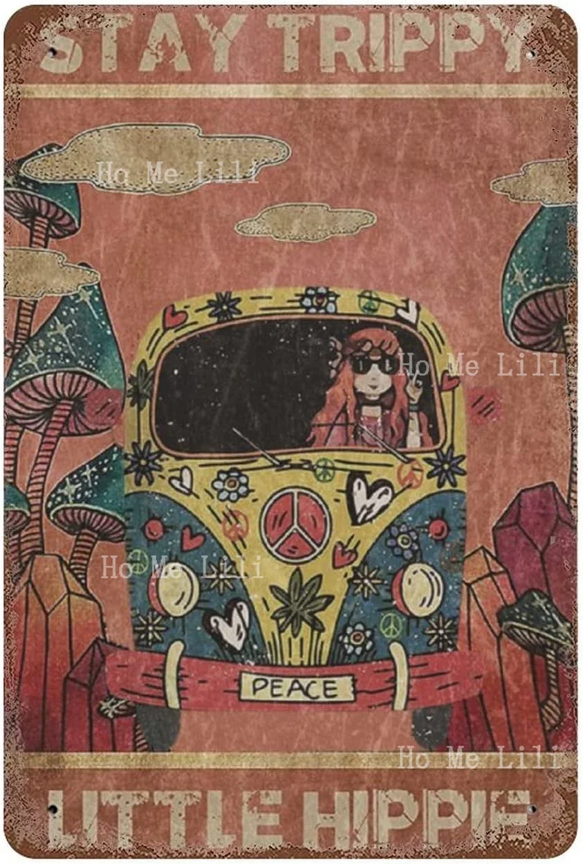 Dreacoss On A Dark Desert Highway Cool Hippie Every Little Thing Is Gonna Be Alright Ретро Металлическая Олово