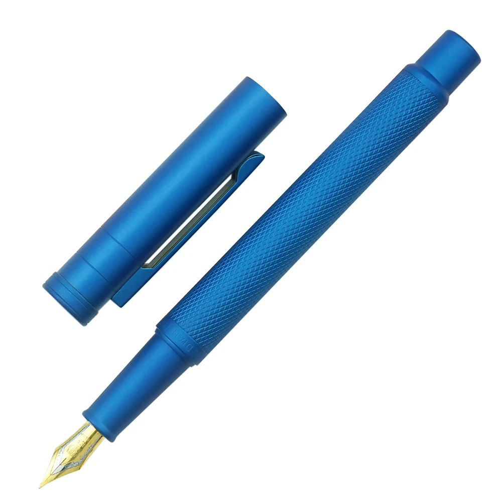 

Hongdian Light Blue Forest Metal Fountain Pen Golden Nib EF/F/Bent Beautiful Tree Texture Excellent Writing Business Office Pen