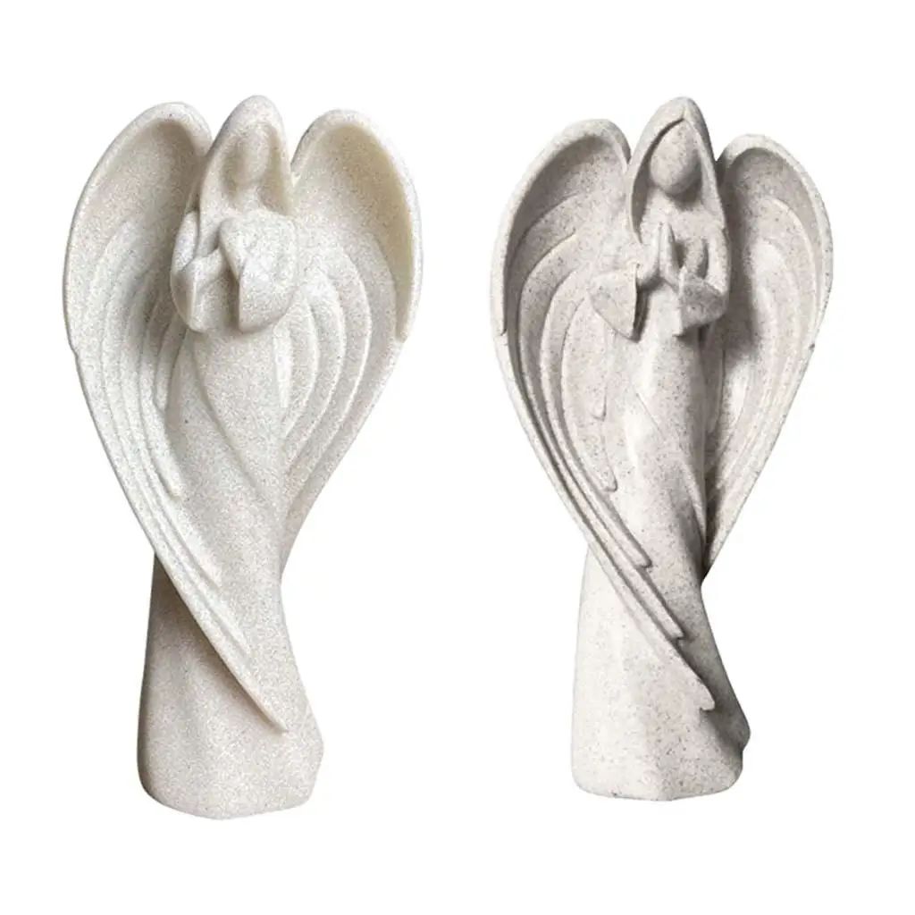 

Modern Angel Statue Sculpture Accessories Ornaments for Desktop Home Decor