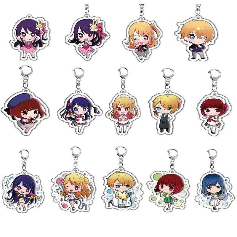 5-14 шт. аниме Oshi No Ko брелок мультяшная фигурка Hoshino Ai Sarina Kurokawa Akane Arcylic Chaveio сумка