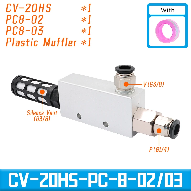 

Вакуумный генератор, выхлопной эжектор, давление, пневматический ACV CV-10/15/20/25HS, отрицательный регулирующий клапан, wyrzutnik prozniowy