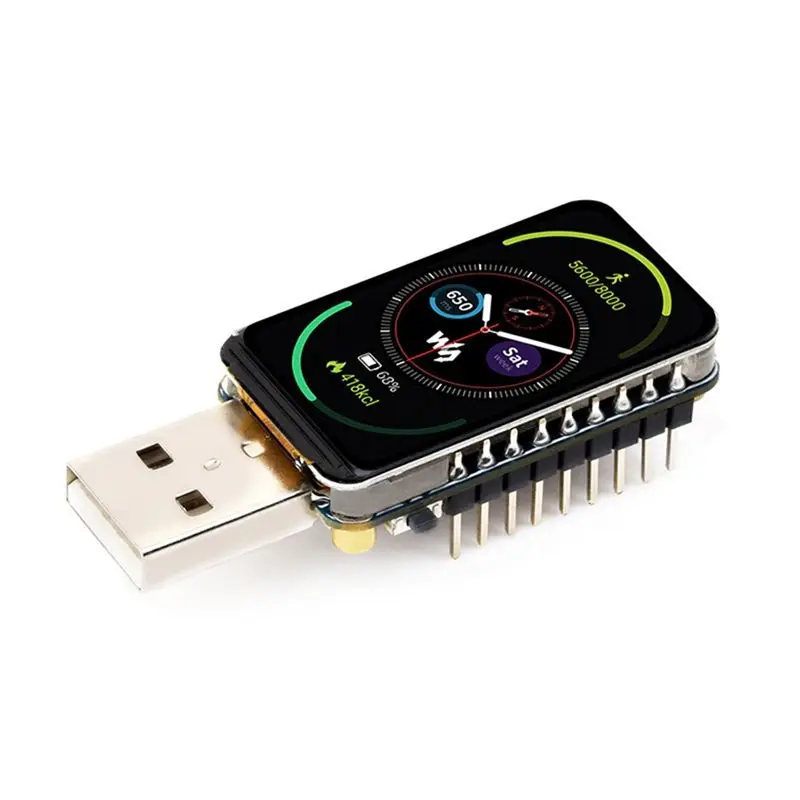 Фото Плата разработки Waveshare RP2350 с 1,47-дюймовым ЖК-дисплеем Cortex-M33, RGB-подсветкой, 172x320, 16 МБ Flash, LCD-1.47 USB №1