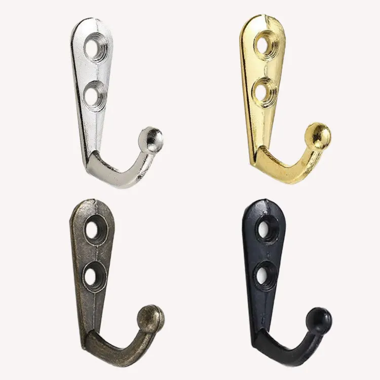 

gold key holder wall 10pcs Hooks Wall Mounted Hanger w/screws Black/Gold/Silver/Antique bronze Coat/Key/Bag/Towel/Hat Holder