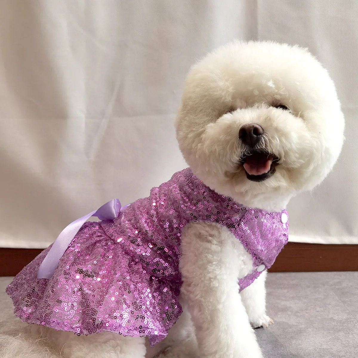 

Small Dog Cats Dress Bling Dogs Skirt Birthday Wedding Clothes disfraz de perro ubranka dla psów
