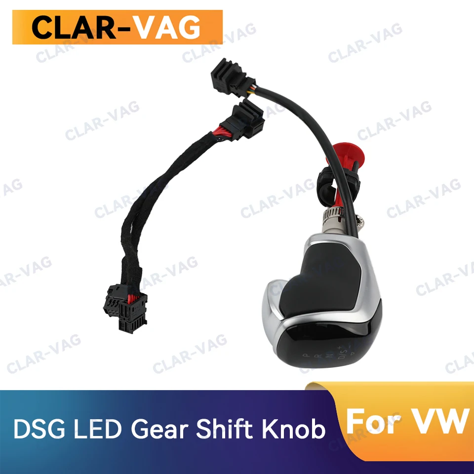 

DSG Gear Shift Knob Electronic Display White/Red LED Light for VW MQB Passat B8 Arteon Golf 7 Tiguan MK2 Octavia Superb Atlas