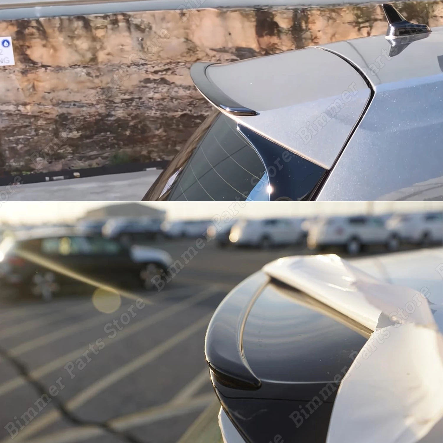 

R Performance Pack Rear PP Lip Spoiler Roof Wing For VW Volkswagen Golf Mk7 Mk7.5 GTI GTD R 2013-2020 Gloss Black