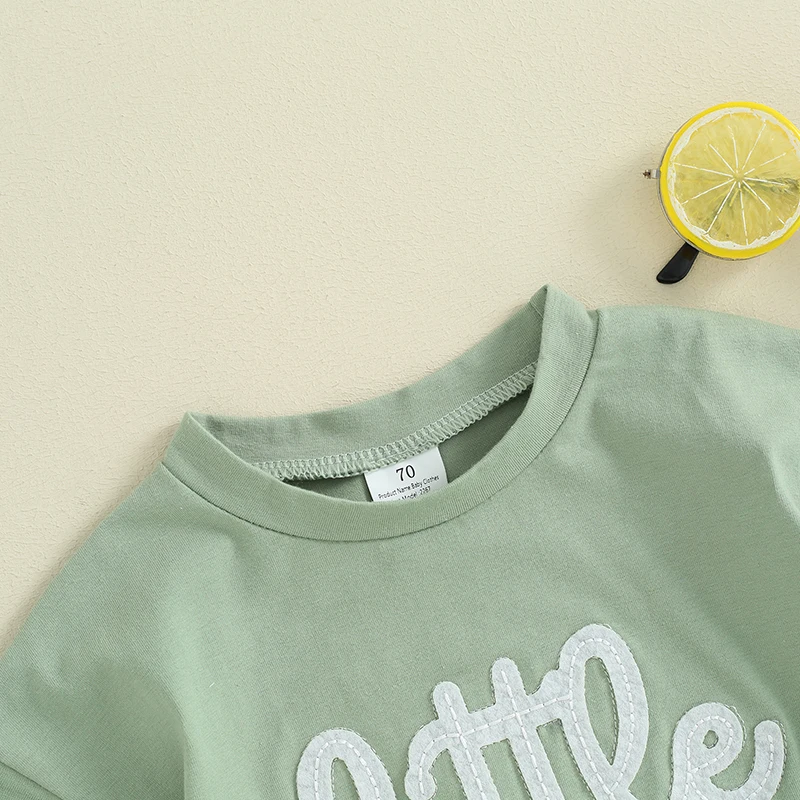 Комбинезон с коротким рукавом для новорожденных девочек мальчиков младшей