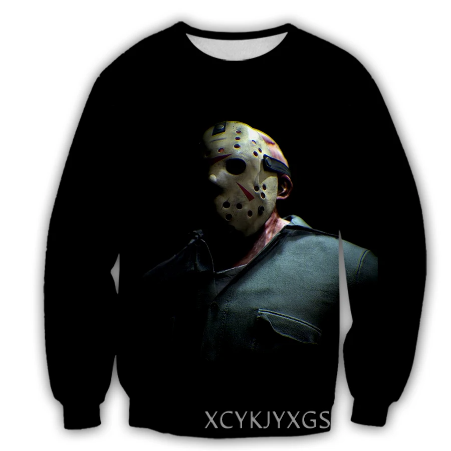 

Новый модный мужской/женский пуловер phechion с 3D принтом фильма «Ужасы Пятница 13-е» с длинным рукавом, повседневная спортивная уличная одежда ...