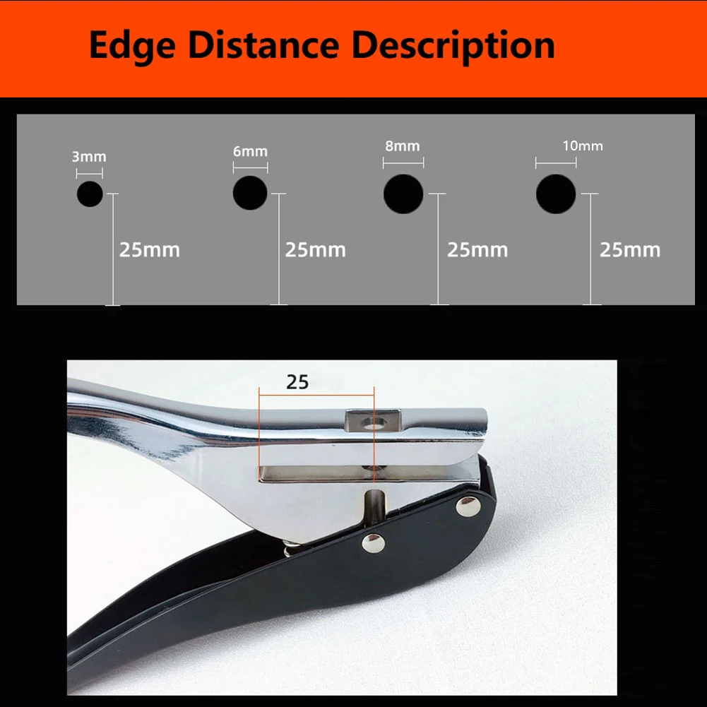 3/6/8/10 мм круглый дырокол для бумаги ручной Дырокол с одним отверстием плоскогубцы