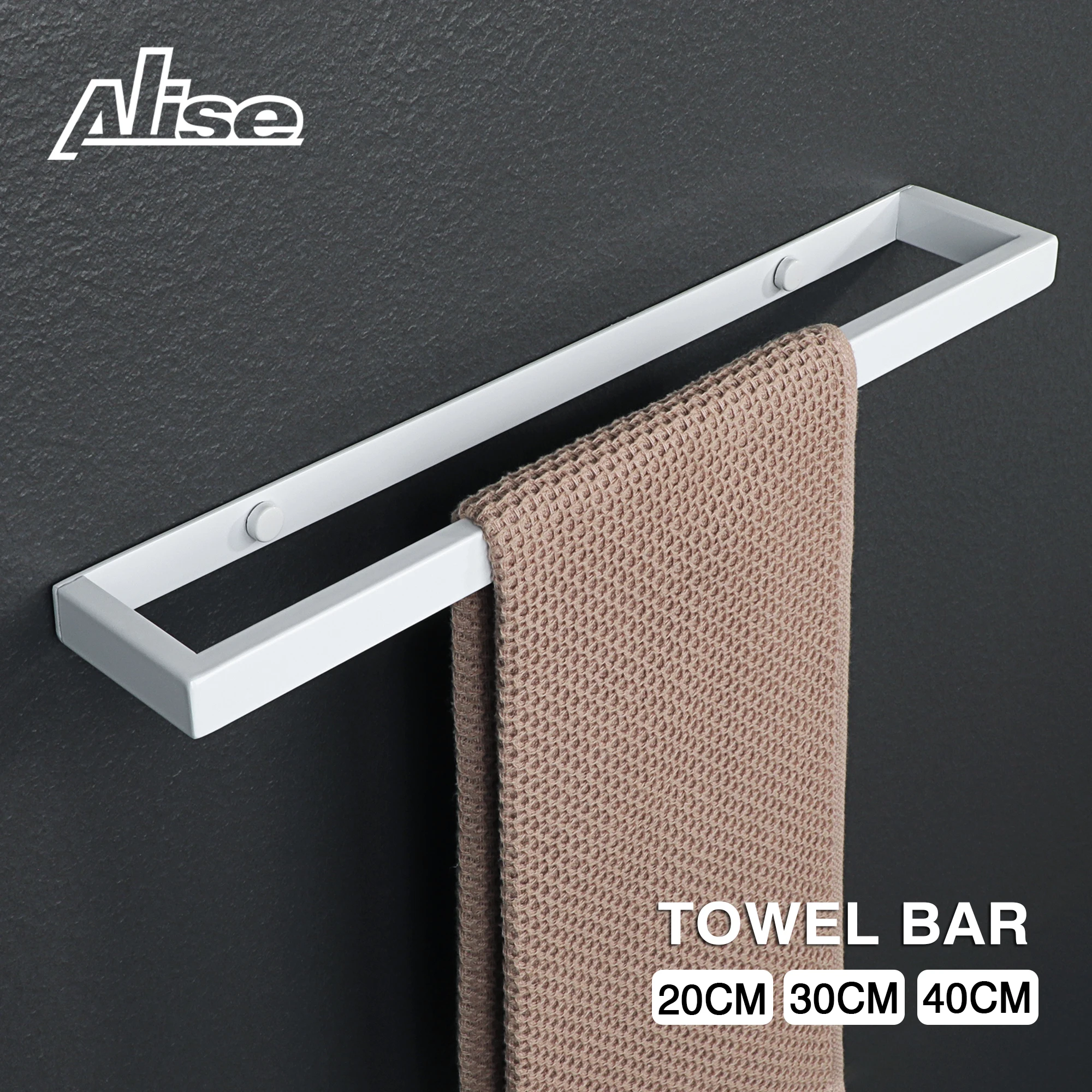 Holder Hand Towel Ring Black Towel Rail 304 Stainless Steel 