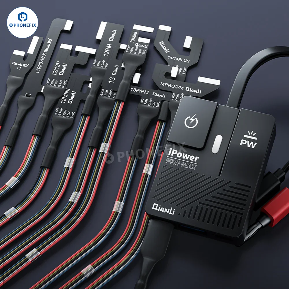 Фото Qianli Модернизированный кабель питания iPower Pro Max 8-го поколения с одной кнопкой для iPhone 6–16 Pro Max, зарядка и питание №4