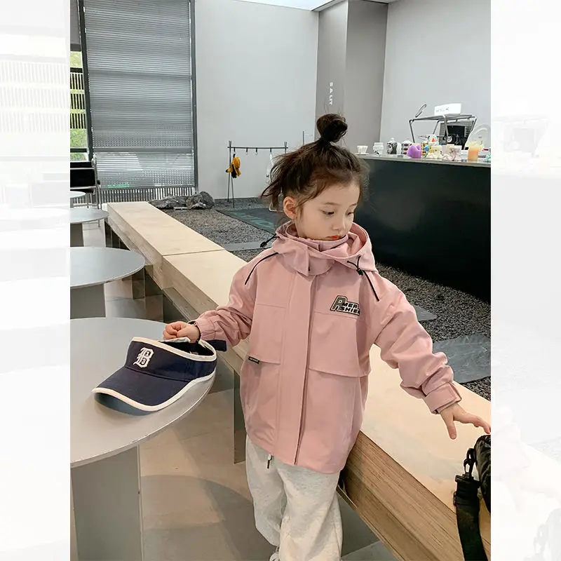 

2022 Autumn New Girls Cotton Baggy Coat Baby Thick Jacket Spring and Autumn Children's Trendy Top