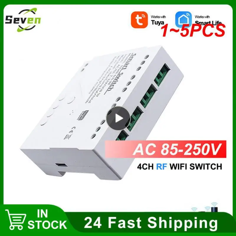 

1~5PCS Tuya Smart Life Wireless Wifi Switch Module WI FI APP Remote Control DC 12V 24V AC 220V RF Receiver 10A Smart Relay Alexa