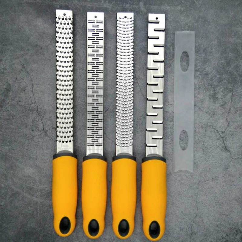 

304 Stainless Steel Cheese Planer Grater Lemon Zester With Protect Cover Kitchen Slicer With Non-Slip Handle Safe