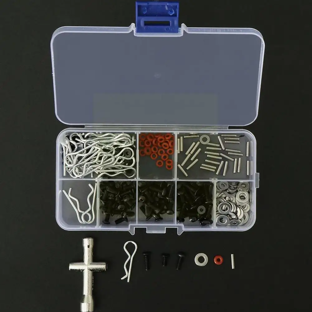 

Household 270 Pcs/set Screws Wrench Box Repair Tool Kit For 1/10 Hsp Rc Car Diy Car Motorcycle Repair Accessories Supplies Y5d9