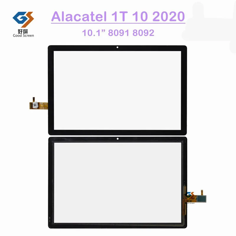 Vidro do Digitalizador da Tela Táctil do pc da Tabuleta Painel de Reparação Preto 10.1 Alcatel 1t10 8092 8091 Wifi Novo