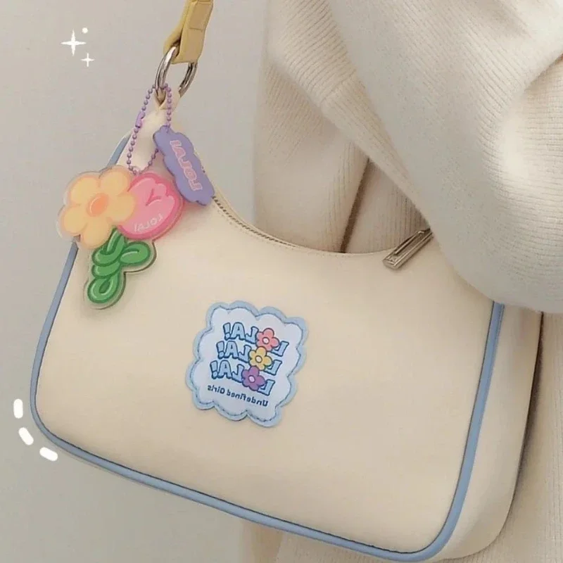

Xiuya Kawaii Cute Shoulder Bag Letter Print Korean Style Casual Crossbody Bag New Literary Girl Sweet Fashion Designer Handbag