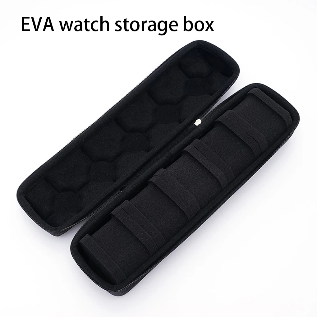 

Футляр для часов, портативный дорожный органайзер для хранения ювелирных изделий и браслетов, противоударный, для мужчин и женщин
