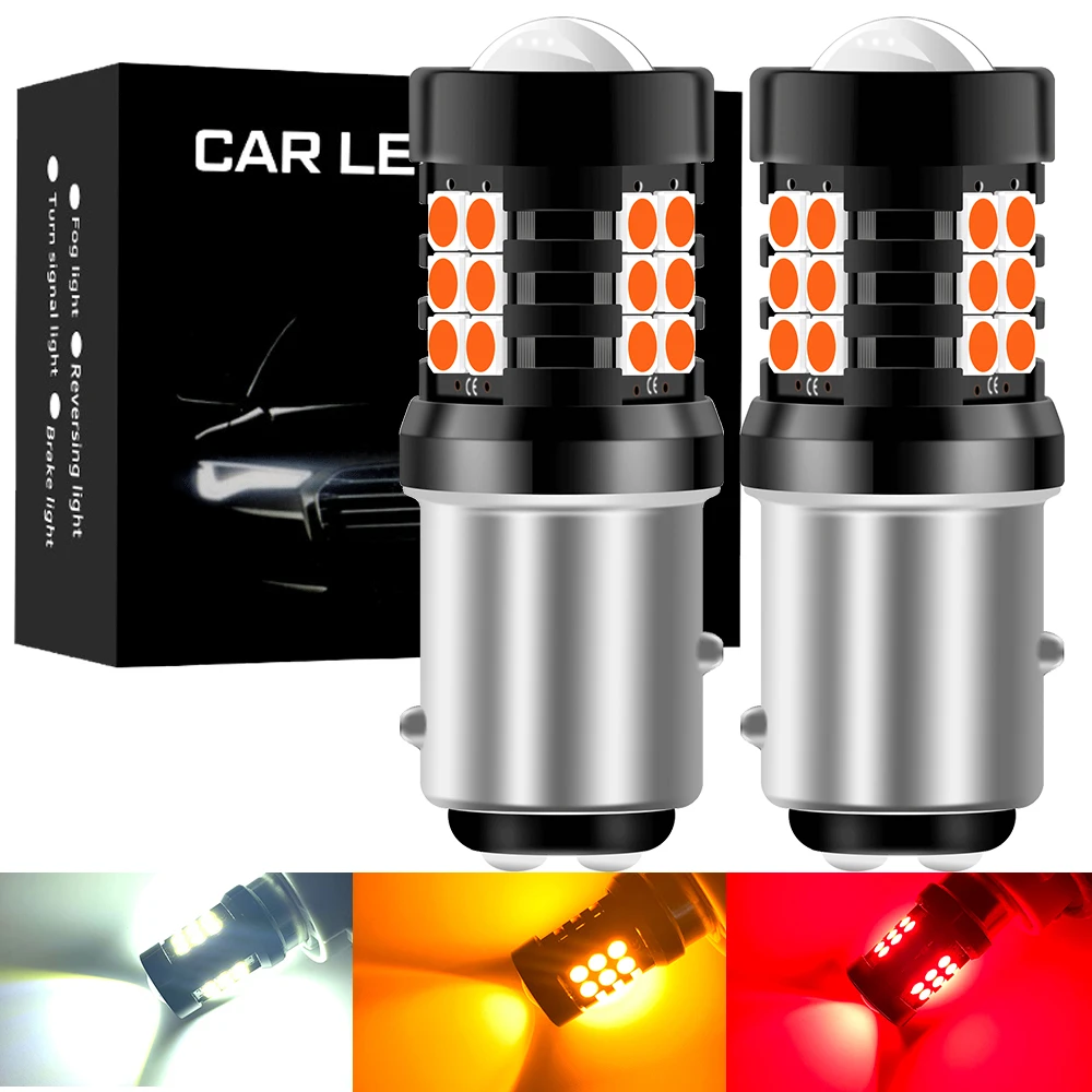 2 шт., Автомобильные светодиодные лампы R5W R10W 1156 BA15S P21W PY21W ...