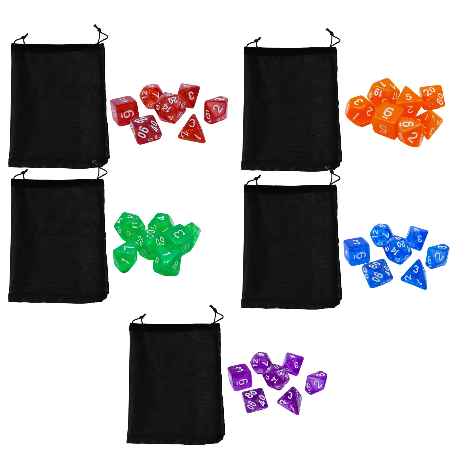 

7Pcs Polyhedral Dice Double-Colors Polyhedral Game Dice for RPG Dungeons and Dragons DND RPG MTG D20 D12 D10 D8 D6 D4 Table Game