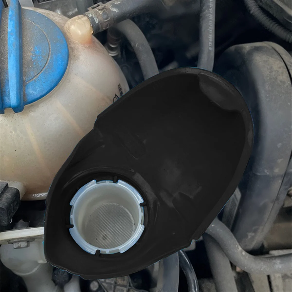 Автомобильная черная крышка чайника стеклянная для наполнения водой