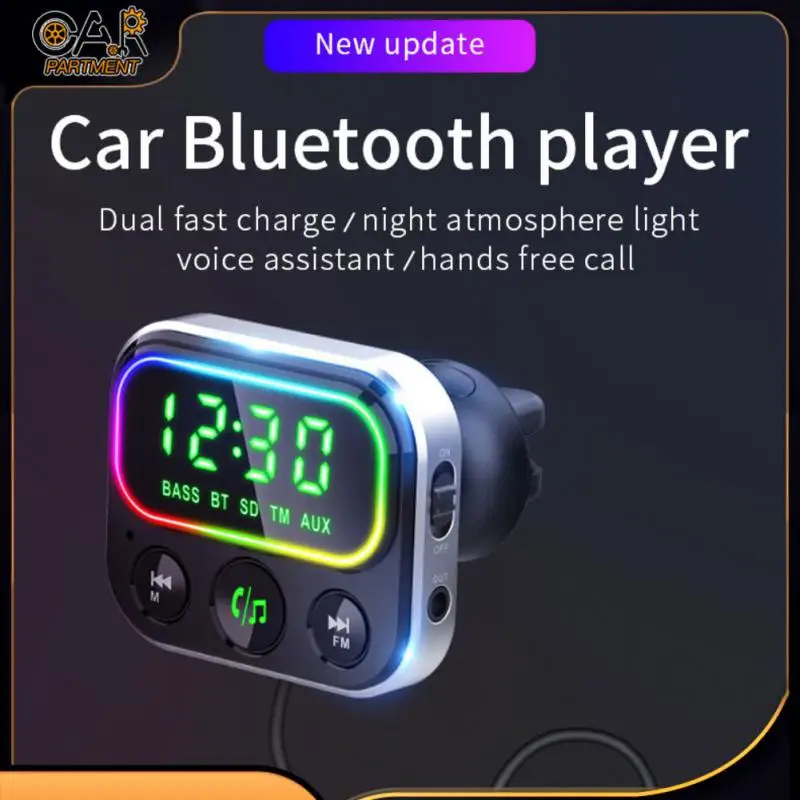 

Многофункциональный Автомобильный Mp3 Bluetooth плеер Bc79 Быстрая зарядка Qc3.0 Автомобильный плеер автомобильные аксессуары Универсальный Fm-передатчик