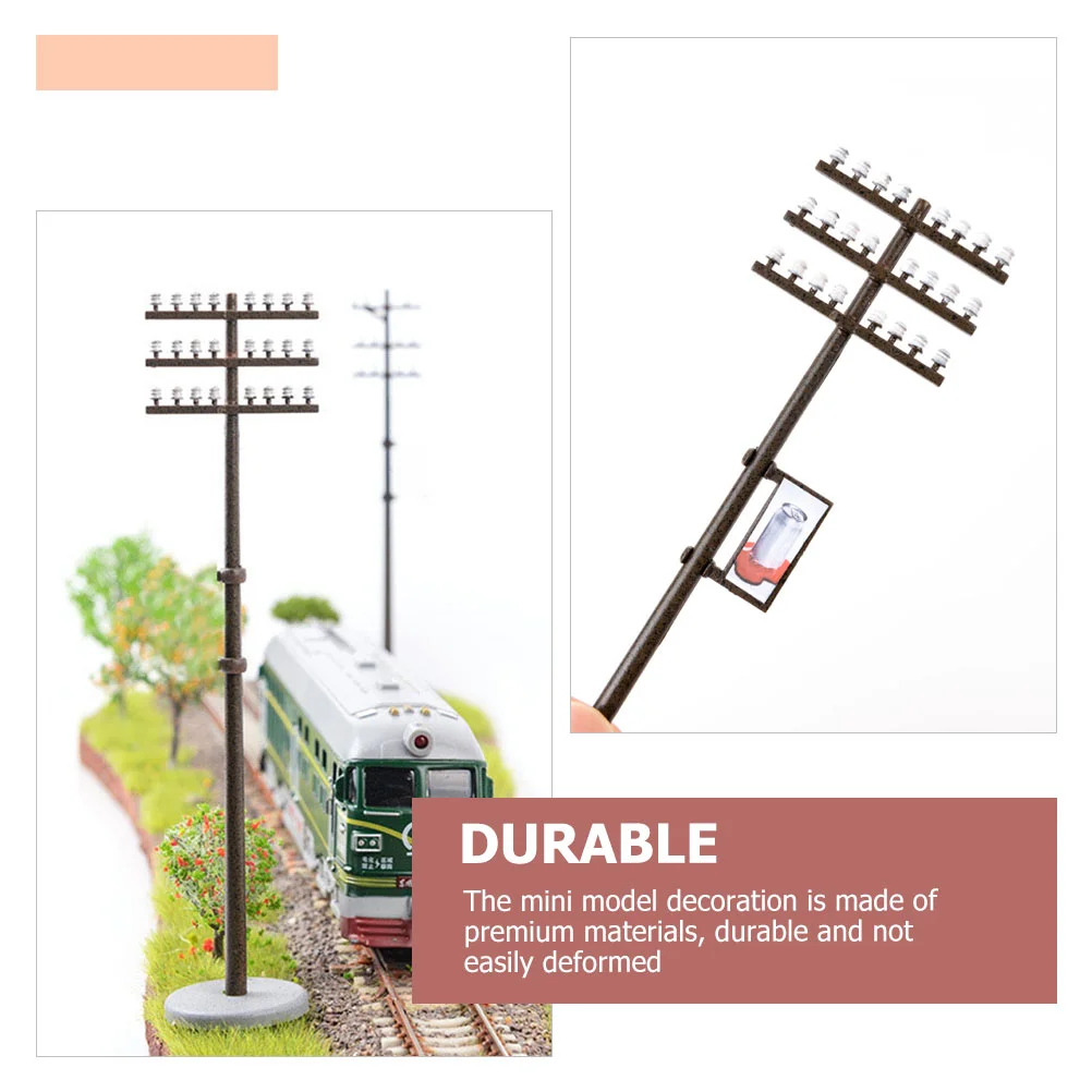 3 шт. микропейзаж садовые телеграфные столбы миниатюрная модель парковые декоры