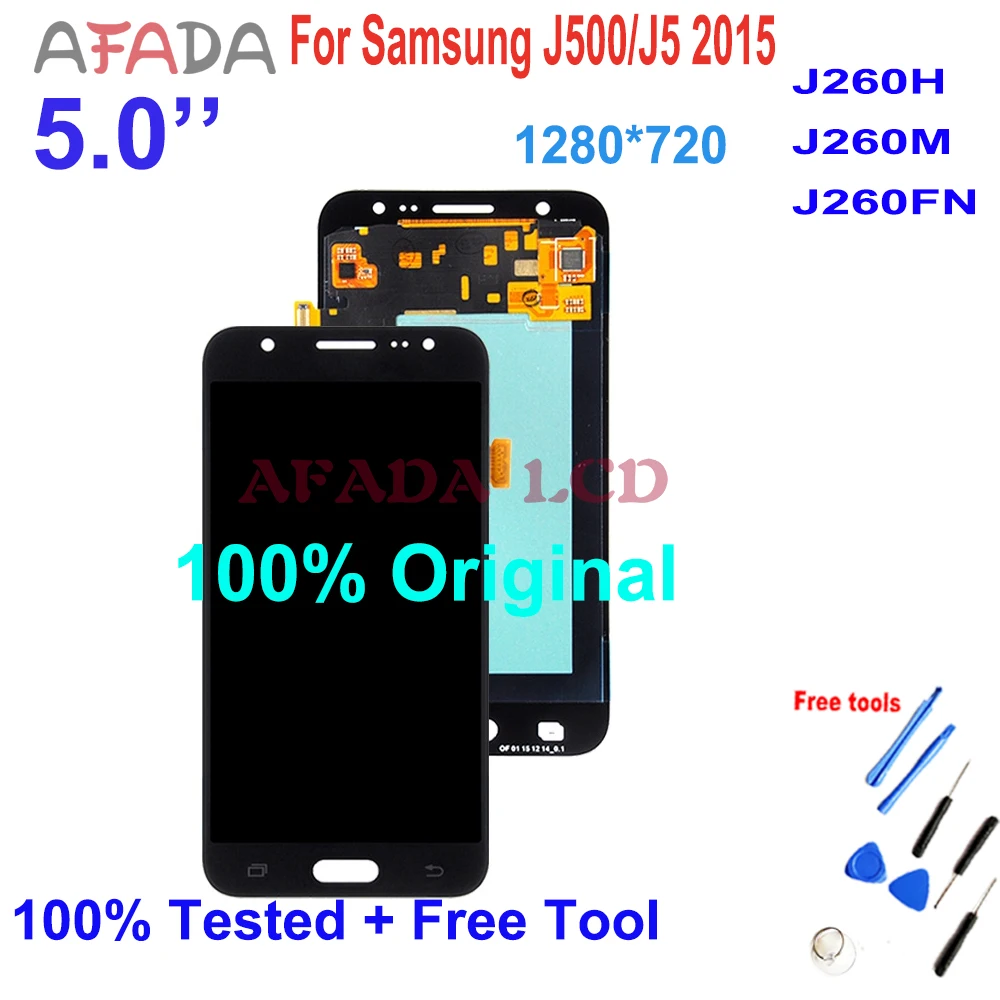 ЖК-дисплей с регулируемой яркостью для Samsung Galaxy J5 2015 J500 J500F J500FN J500M J500H сенсорным