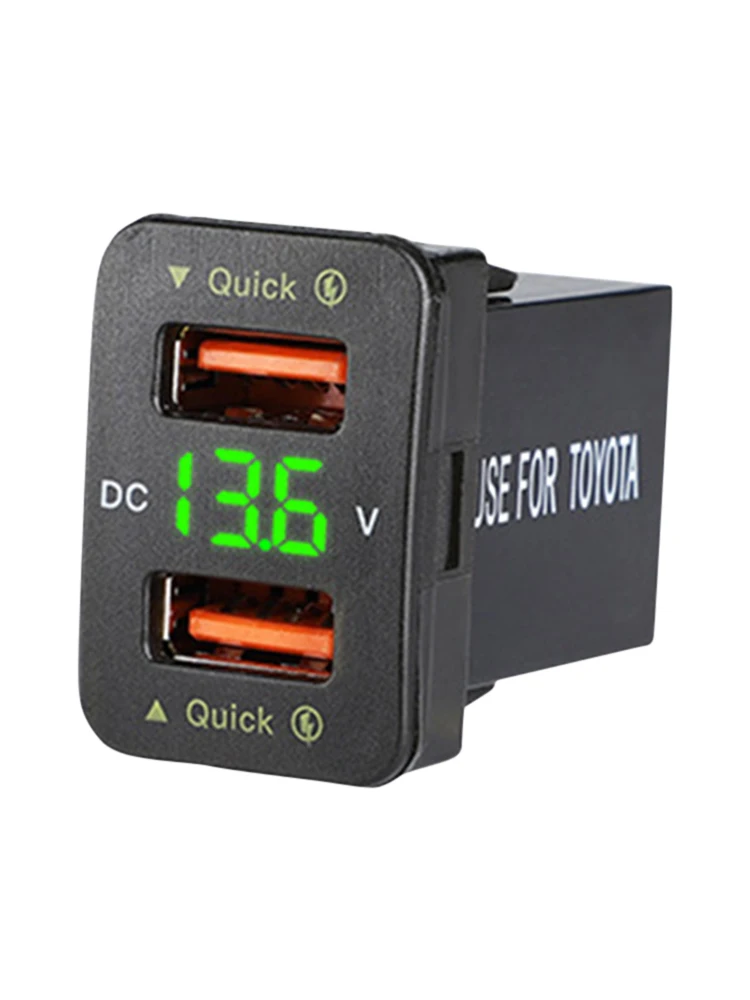

Автомобильное зарядное устройство с двумя USB-портами, 36 Вт, 12-24 В