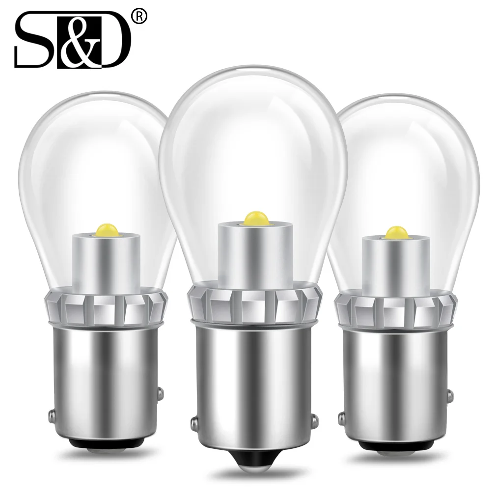 

1 шт. 1156 BA15S P21W Led BAU15S PY21W BAZ15D 1157 BAY15D BA15D P21/5W 1SMD автомобильные сигнальные лампы, белый, теплый белый, 12 В, 24 В