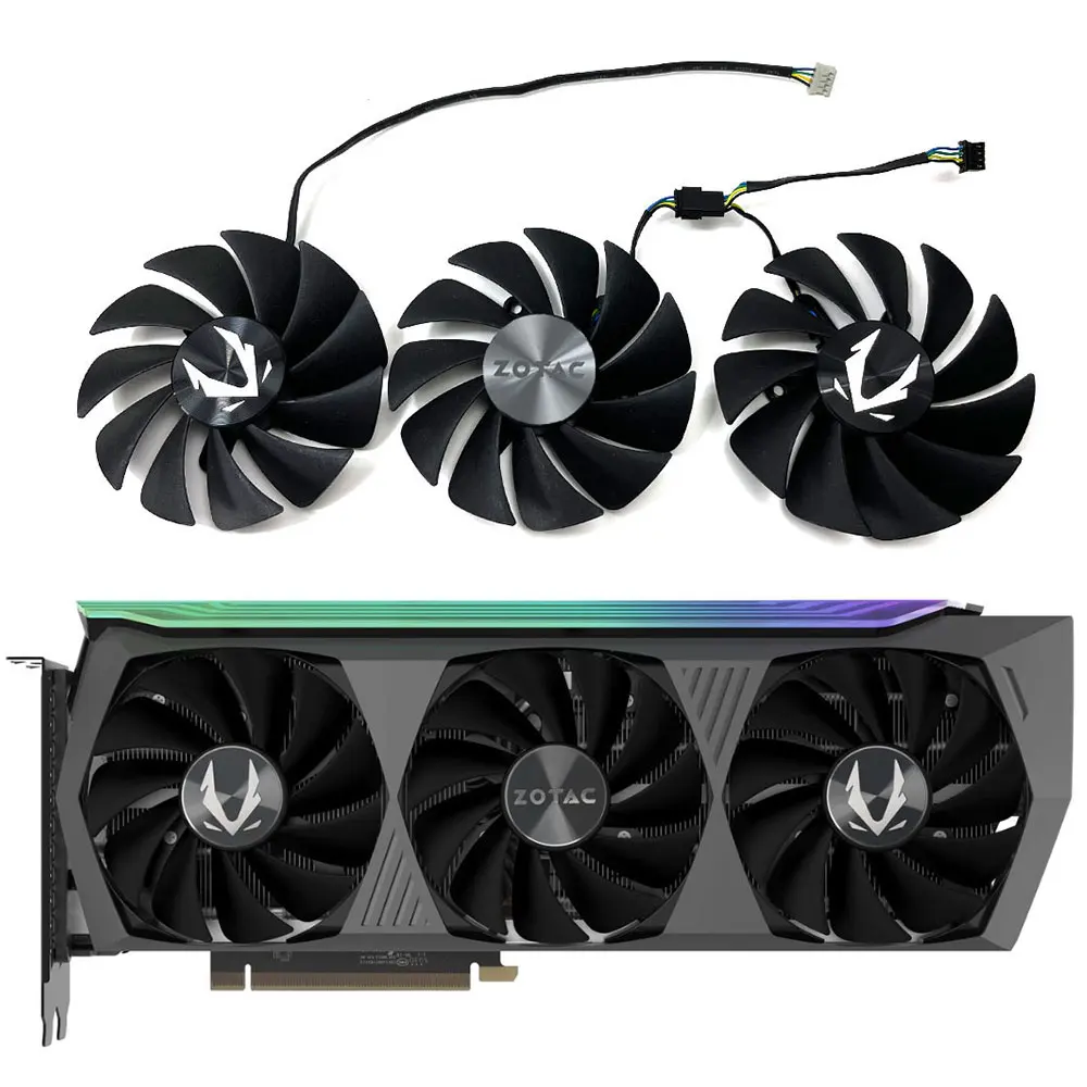 Вентилятор GA92S2U CF9015H12S RTX 3080 Ti, для ZOTAC GAMING RTX 3070 TI, 3080, 3080 TI, 3090 А, Holo, для видеокарты