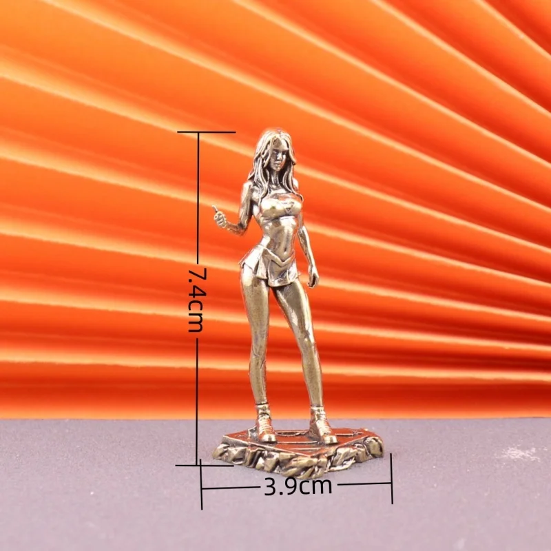 Статуэтка девушка из латуни