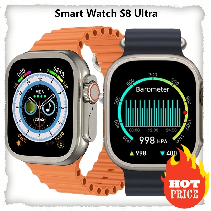 

Montre connectée 8 ultra 45 мм для мужчин и женщин, appels, разговор Bluetooth 2023, 8 повторных зарядок без проводов, новый