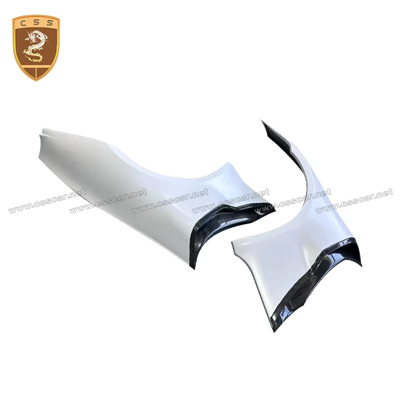 Фото RT900 BBS Стиль Широкий Bodykit Автомобильные передние и задние боковые крылья Расширения для Porsche 911/992 Сухое углеродное волокно Боковая юбка Расширение губы №4