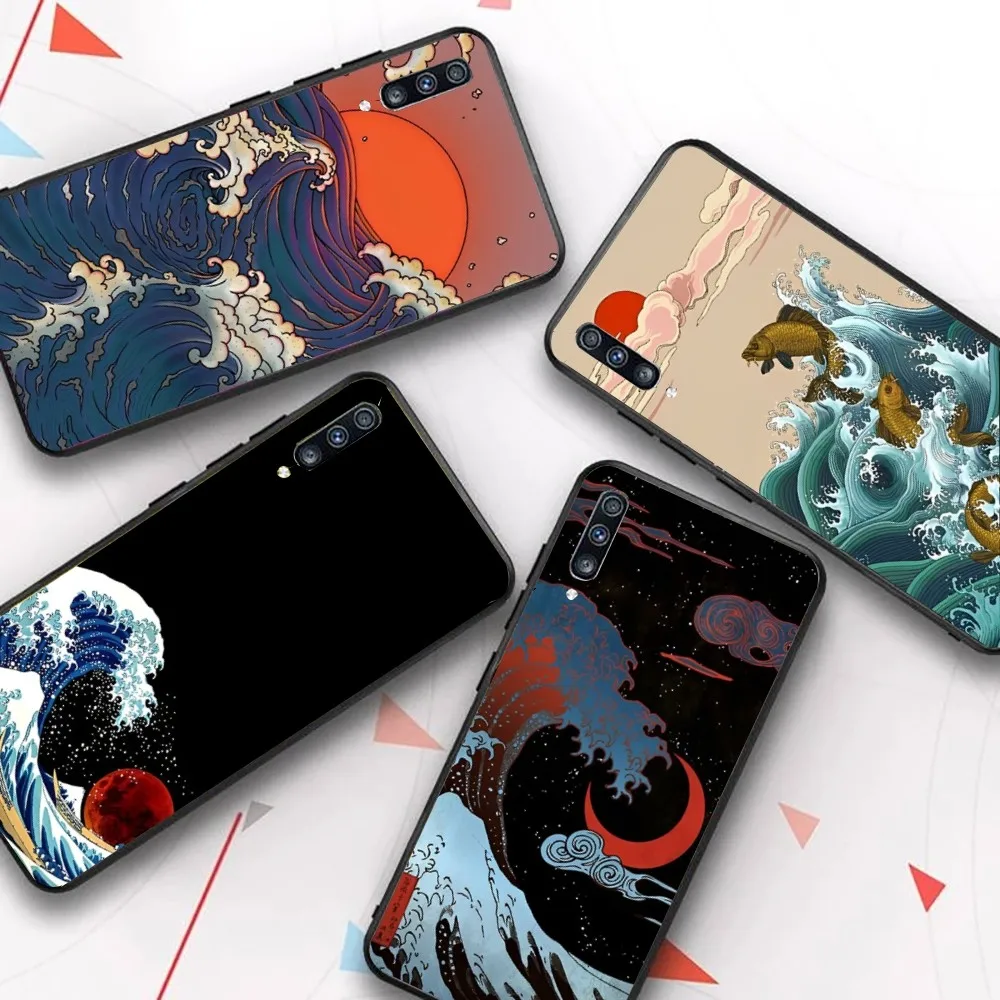 

Hot Wave Art Japanese Phone Case For Samsung A 10 11 12 13 20 21 22 30 31 32 40 51 52 53 70 71 72 73 91 13 shell