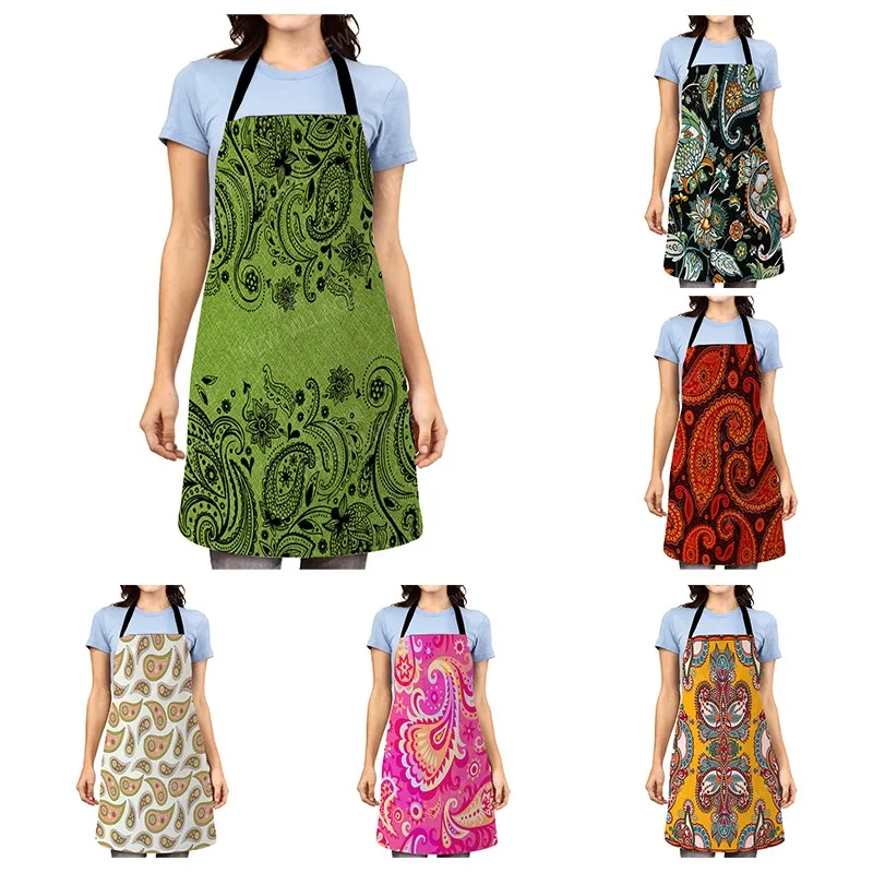 

Женский кухонный фартук в эстетике, оригинальный Детский водонепроницаемый фартук для работы с официантами для девочек и мужчин, маслостой...