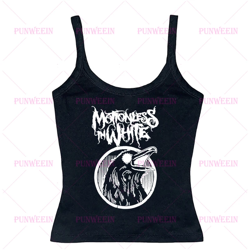 Женская укороченная майка без рукавов в готическом стиле