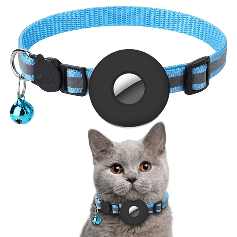 

1Piece For Apple Airtag Case Dog Cat Bell Collar GPS Finder Luminous Protective Case For Apple Air Tag Tracker Case Pet Supplier