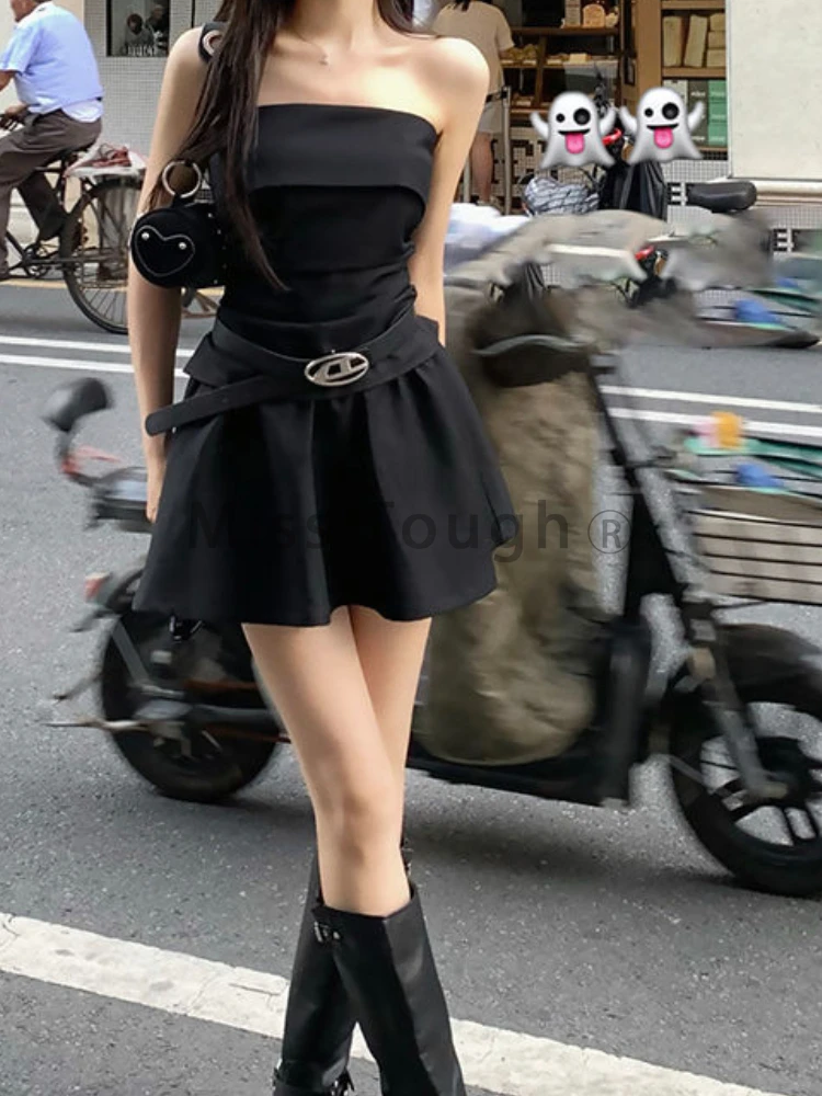 Летняя мода Тонкий комплект с открытыми плечами из 2 предметов Женский