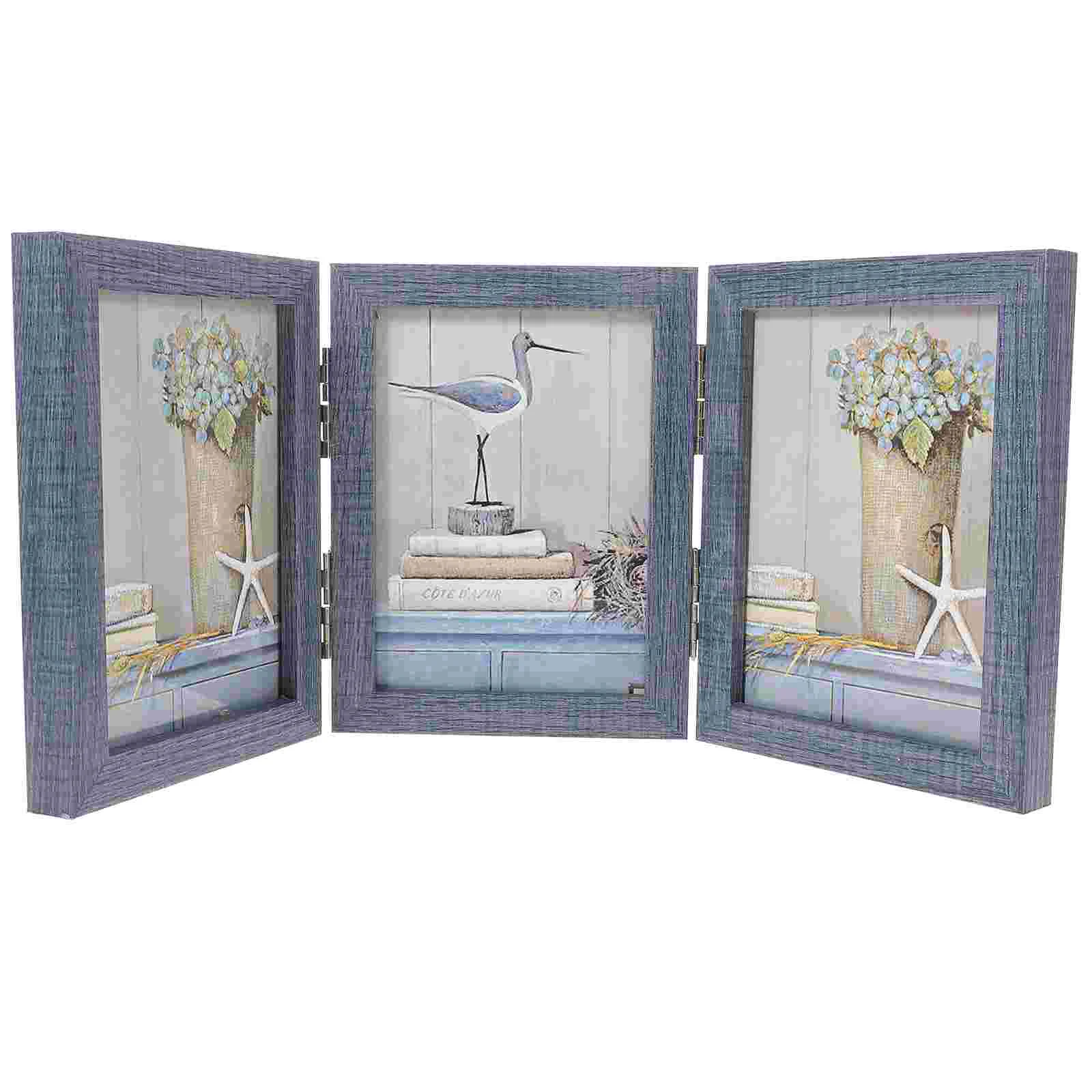 

Photo Frame Double Sided Picture Frames Photograph Frame Vintage Photo Display Frame Picture Holder Glass Pictures Frame