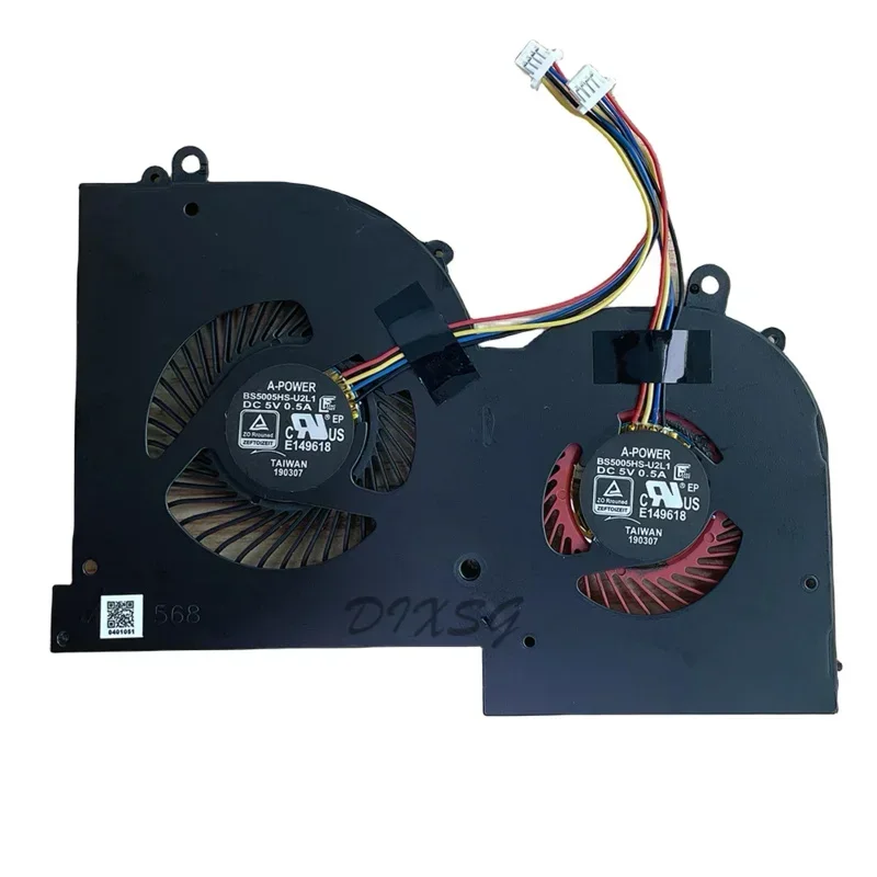 Новый охлаждающий вентилятор для ноутбука процессора и графического серии MSI GS65