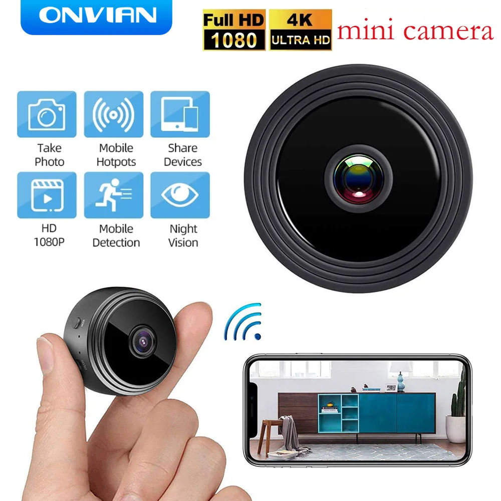 

Мини IP-камера onbian A9, Wi-Fi, уличная, ночная версия, микро-камера, видеокамера безопасности, HD 1080P, беспроводная, удаленная Камера Безопасности s Б...