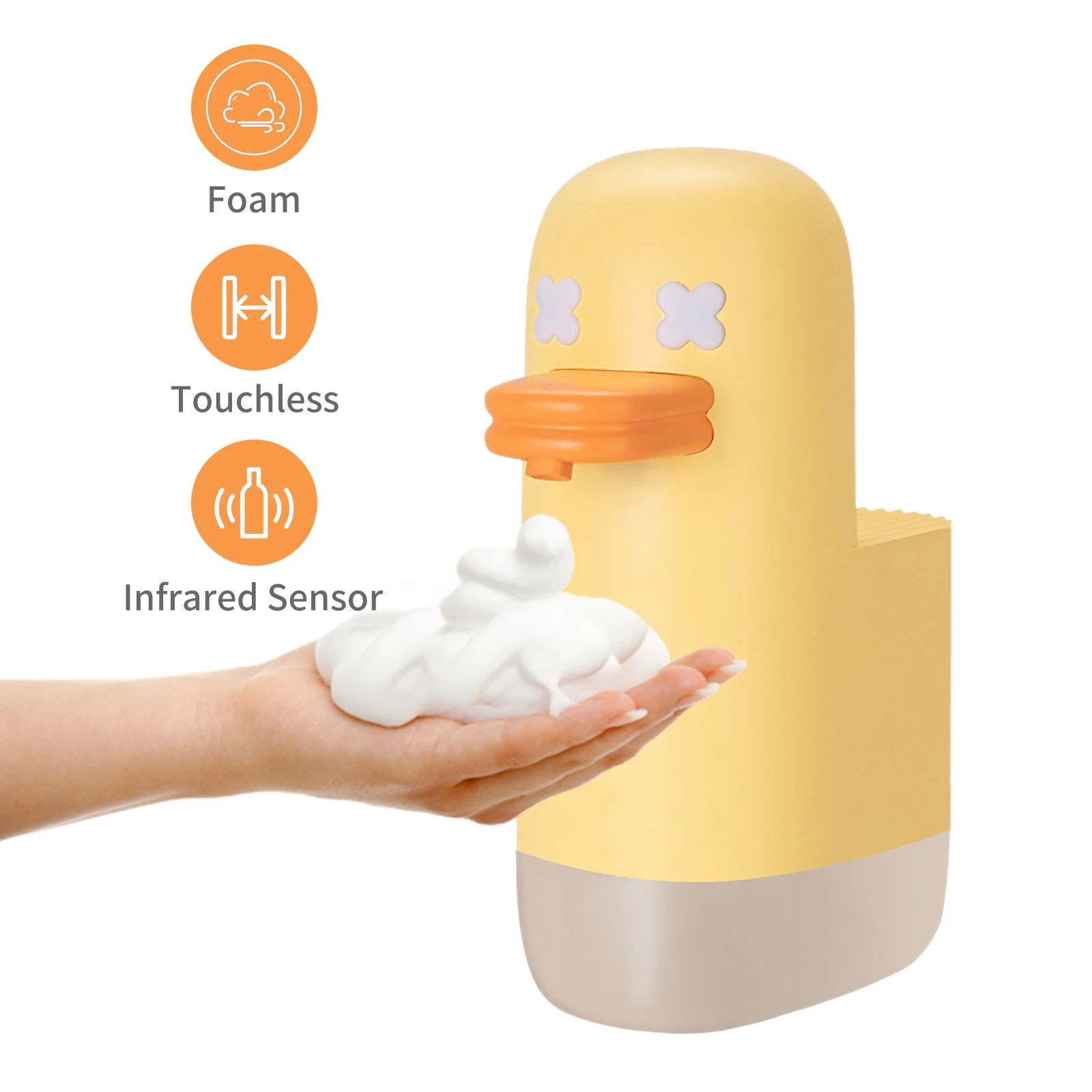 

Soap Dispenser Automatic 350mL Touchless Foaming Soap Dispenser USB Powered Infrared Liquid Soap Dispensers for Home Bathroom