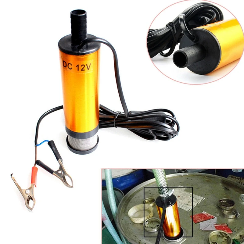 

Mini Car Oil Pump Electric DC 12V For Pumping Diesel Oil Water Submersible 12L/Min Fuel Transfer Pump