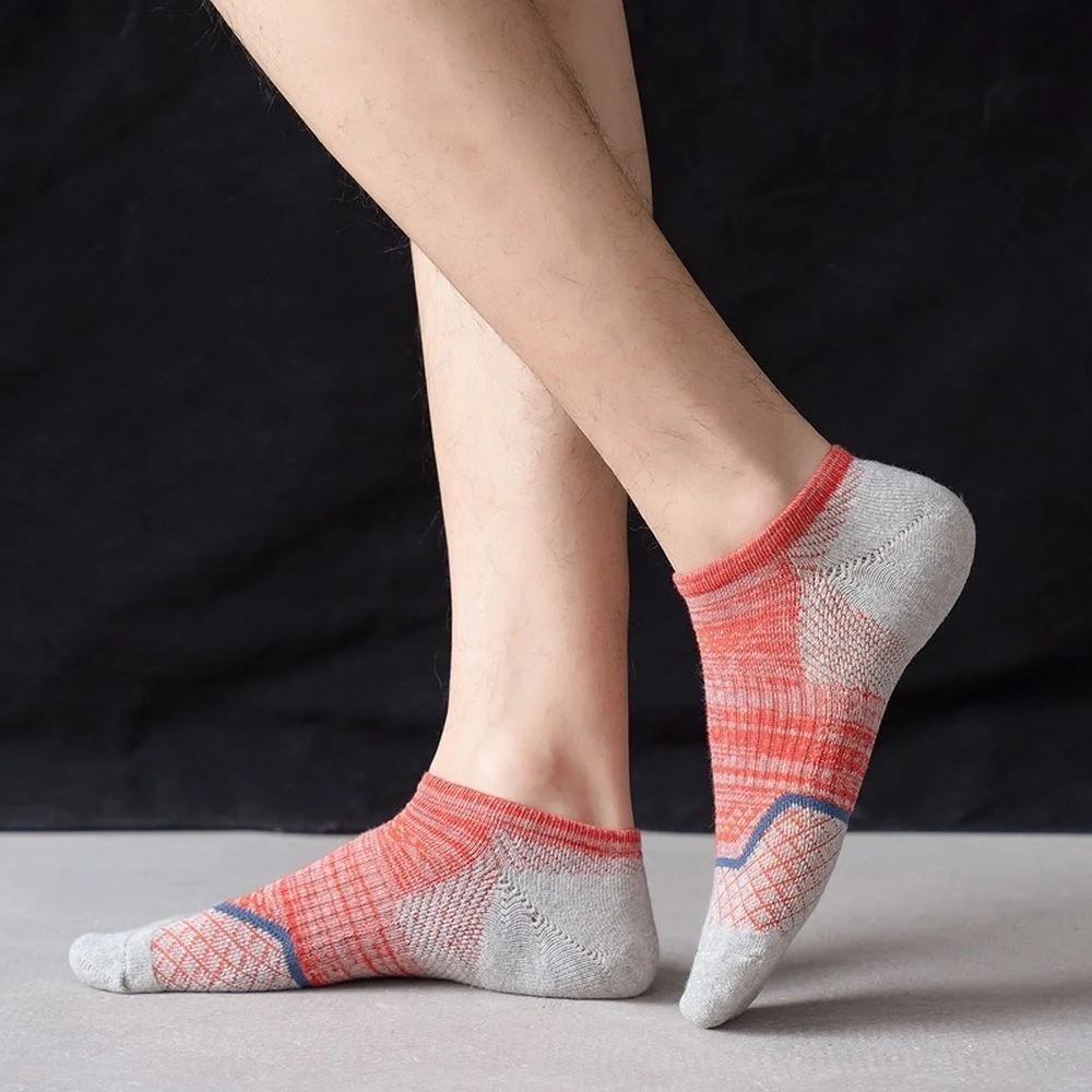 5 Pairs New Professional Terry Reinforcement Pressure Women Sports Socks Thickened Outdoor Running Men Athletic Socks