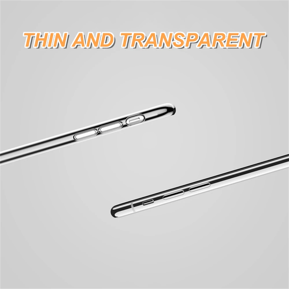 Прозрачный мягкий чехол для iPhone 11 12 13 Mini 15 14 Pro XS Max прозрачный силиконовый iphone X XR 8 7