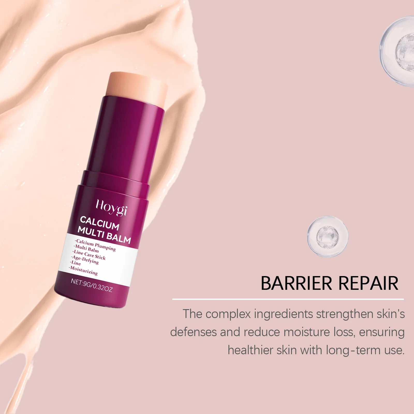 Фото Кальциевый бальзам Muti Fade Fine Lines Imrpove Сухость кожи Увлажняющий Уменьшает потерю влаги Укрепляющий многоцелевой крем-карандаш 9 г №5